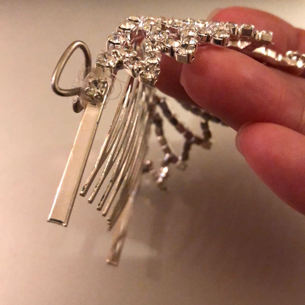 Princess Crown Silver Rhinestone - Picture 6 of 6